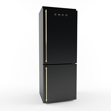 Sleek Smeg FA800AO Fridge 3D model image 1 