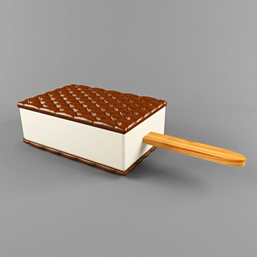 Unique Ice Cream Pouf - Perfect for Extraordinary Interiors 3D model image 1 