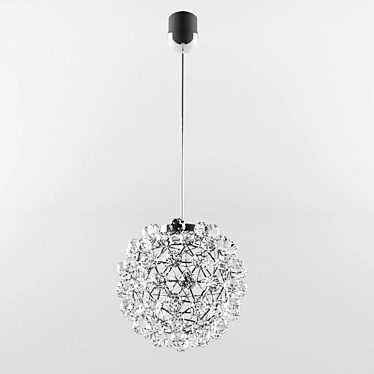 Crystal Glow Chandelier 3D model image 1 