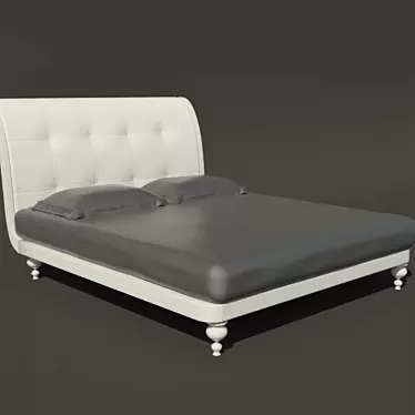 Moscow-Rome Catalog Inspired Bed 3D model image 1 