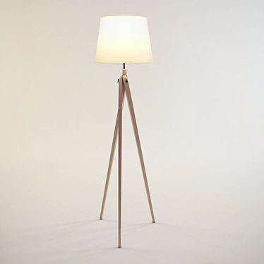 Elegant Flamant Hervey Floor Lamp 3D model image 1 