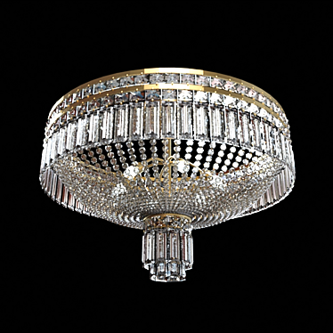 Elegant Crystal Chandelier 3D model image 1 