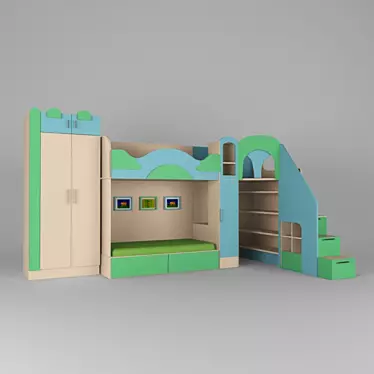 Custom Kids Furniture 3D model image 1 