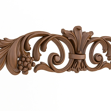 Elegant Wood Panel Thread (OT-464) 3D model image 1 