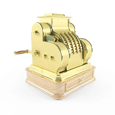 19th Century Cash Register 3D model image 1 