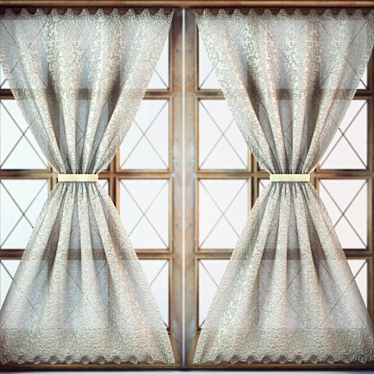 Window Boutique: Chic Curtains 3D model image 1 