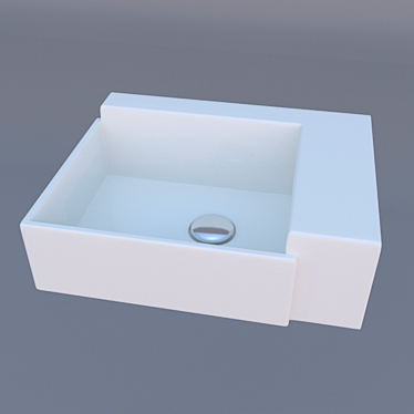 White Stone WS03501F Porcelain Basin 3D model image 1 