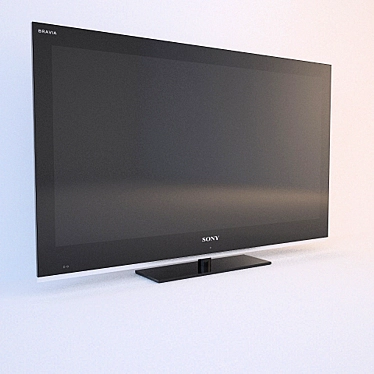 Title: SONY Bravia HD Smart TV 3D model image 1 
