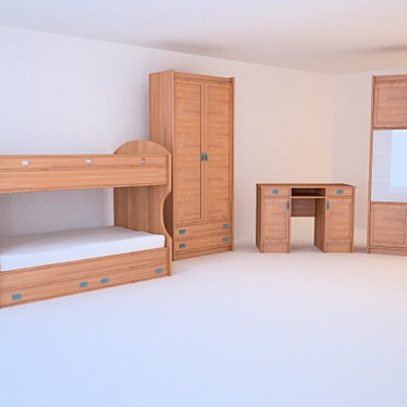 Dreamy Designs: Kids' Furniture 3D model image 1 