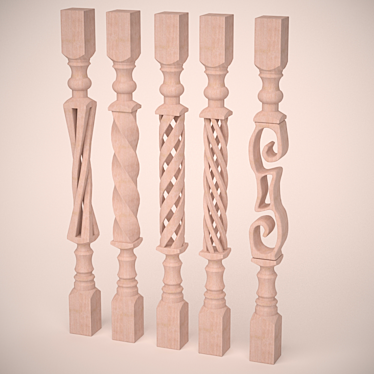 Versatile Baluster: Max, OBJ, 3DS Formats 3D model image 1 