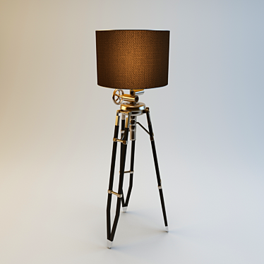 Elegant Royal Marine Floor Lamp 3D model image 1 