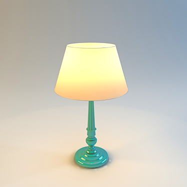 Elegant Desk Lamp: Stylish Illumination 3D model image 1 