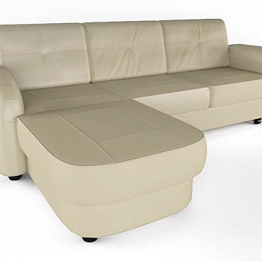 Elegant 3D Max Sofa with Vray 3D model image 1 