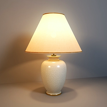 Elegant Cracle Table Lamp 3D model image 1 