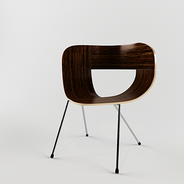 Sleek Design Chair 3D model image 1 