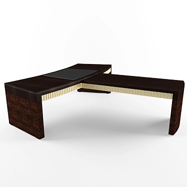 Elegant Italian Desk Set 3D model image 1 