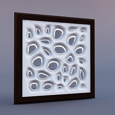 Stone-Inspired Gypsum Decor 3D model image 1 