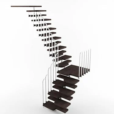 Modular Staircase | 1675x3460x3080 Dimensions 3D model image 1 