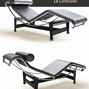 Modern Comfort: Le Corbusier Chaise 3D model image 1 