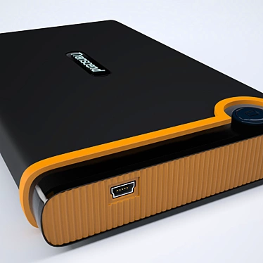 Transcend 500GB External HDD 3D model image 1 