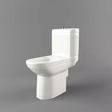 FlushMaster Toilet Bowl 3D model image 1 