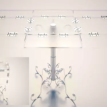 90° Rotating Table: Space-Saving Transformer 3D model image 1 