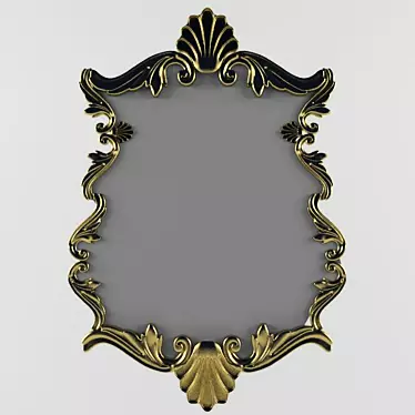 Elegant Mirror Frame 3D model image 1 