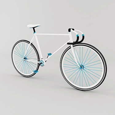 Vintage-inspired Cross Bike: Detailed Model and Sticker-Free 3D model image 1 