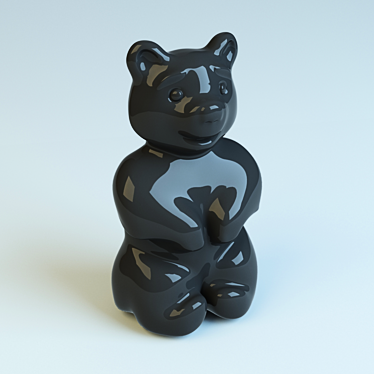 Customizable Teddy Bear Sculpture 3D model image 1 