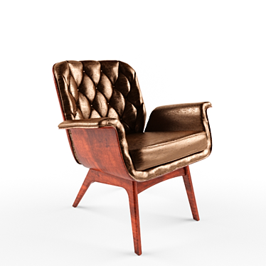 Elegant Mulhauser Kangaroo Lounge Chair 3D model image 1 