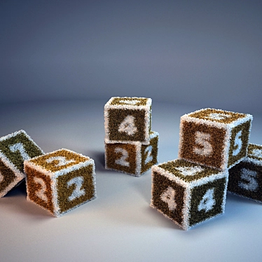 Playful Cubes: Imaginative Fun for Kids 3D model image 1 