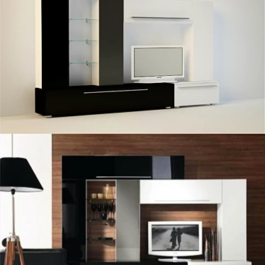 Gamma Italia MitoBox: Timelessly Chic Wall Unit 3D model image 1 