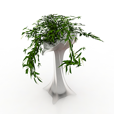 Elegant Marble Vase 3D model image 1 