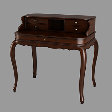 Luxury Writing Desk "Faber 3D model image 1 