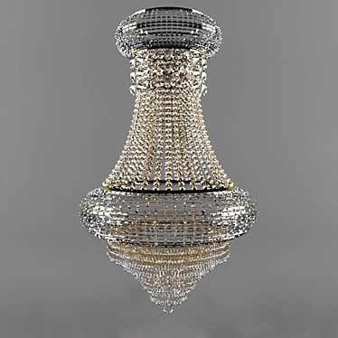 Elegant Crystal Chandelier 3D model image 1 