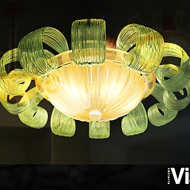 Elegant Vistosi Gloria Pendant Light 3D model image 1 