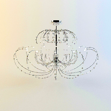 Elegant Crystal Chandelier 3D model image 1 