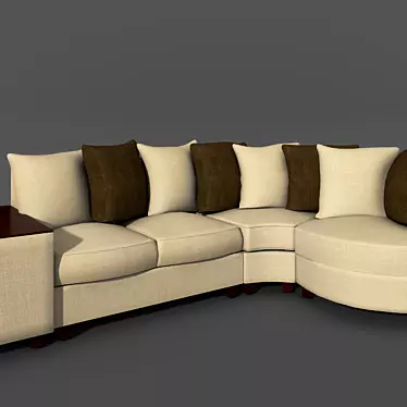 Modular Multico Sofa by POHJANMAAN (280cm) 3D model image 1 