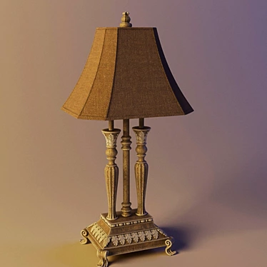 Title: Elegant Glow Table Lamp 3D model image 1 