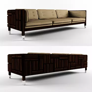 Modern Mal Sofa: Sleek and Stylish 3D model image 1 