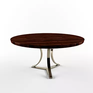 Arc Base Table: Sleek and Modern 3D model image 1 