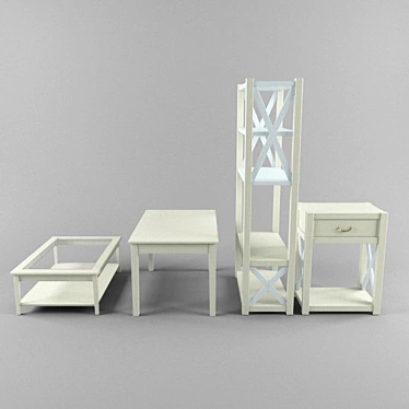 Stylish Ikea Coffee Table: Functional and Elegant 3D model image 1 