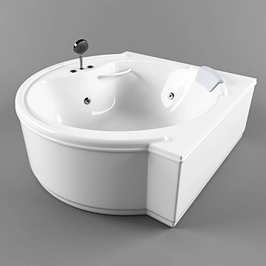 Round Corner Bathtub 3D model image 1 