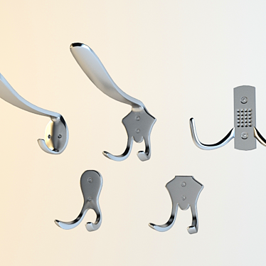 Fashion Hooks: Stylish Clothing Accessories 3D model image 1 