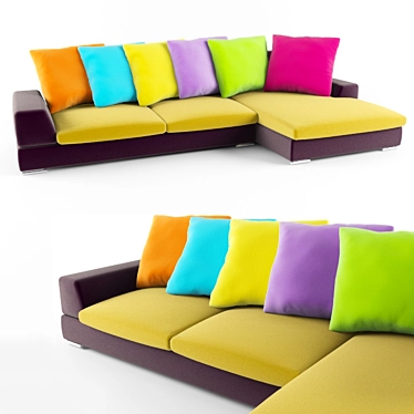 Modern Home Sofa 3D model image 1 