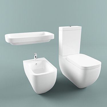 Elegant Laufen Palomba Collection 3D model image 1 