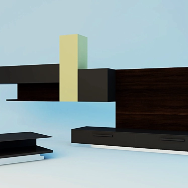 HULSTA LILAC Wall Unit 3D model image 1 