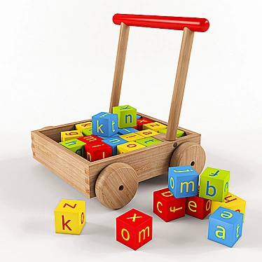 ABC Toy-Cart for Ages 3+ 3D model image 1 
