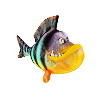 Adorable Cartoon Fish Toy 3D model image 1 