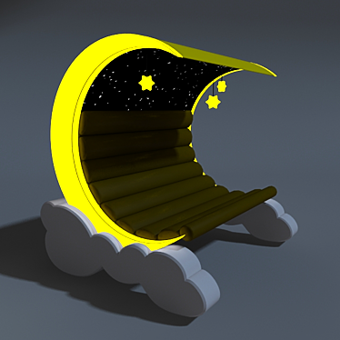 Celestial Night Bench 3D model image 1 